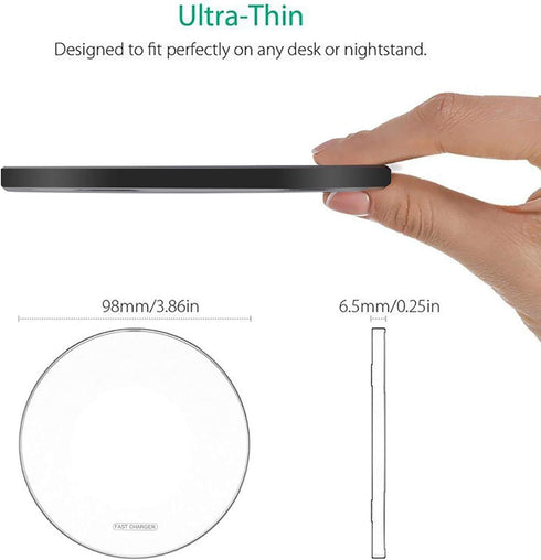 Fast Wireless Charger, 20W Max Wireless Charging Pad Compatible with iPhone 14/15/13/12/SE/11/11 Pro/XS Max/XR/X/8,