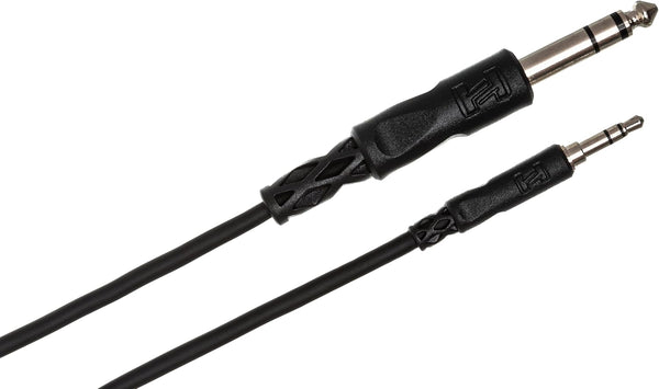 HOSA 3.5 mm to 1/4 Inch TRS-Stereo Interconnect, Acoustic Guitar Body (CMS-103)