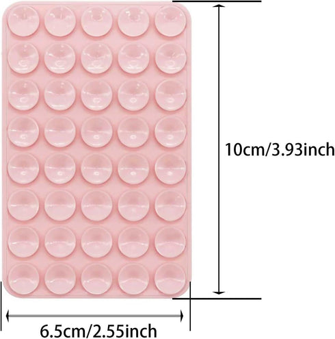 Generic 3 3.93 2.55 inch Pieces Suction Cup Phone Case, Silicone Suction Phone Case Mount, Adhesive Cellphone Grip