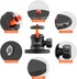 UURIG BH07 Magnetic Camera Mount with 360° Ball Head, Magnetic Mount Base Stand with 1/4"-20 Thread Compatible with GoPro, Rubber Coated Magnet Base Deal for Mounting Action Cameras to Cars Body