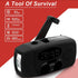 Upgrade Portable Solar Emergency Weather Radio, Hand Crank AM/FM NOAA Survival Radio with LED Flashlight
