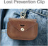 Compatible with So-ny WF-1000xm3 Case, Personalized Leather Case with Carabiner, Shockproof Cover (Brown)