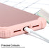 IDweel iPhone XR Case, Rose Gold 3-in-1 Shockproof Hybrid Cover with Tempered Glass Screen Protector for Women.