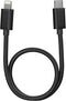 FiiO LT-LT3 USB Type C to Lightning Cable 0.7ft for iOS/Headphone Amp, Supports Lossless Audio