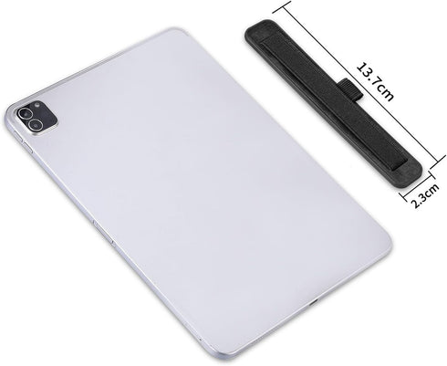 CCSmall Black Stylus Pen Pencil Holder with Elastic Pocket, Wrist Strap, Adhesive Sleeve for Cases, Notebooks, Tablets