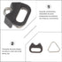 4 Sets Metal Triangle Split Ring Hooks for Camera Straps with Brackets, Heavy-Duty Triangle Ring Hooks for Mirrorless