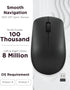 Lenovo 530 Wireless Mouse, Full Size for PC, Laptop, Windows Computer, 2.4 GHz Nano USB Receiver, Ambidextrous Design,