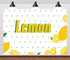 CORFOTO 9x6ft Summer Fabric Lemon Pattern Backdrop Yellow Lemons Green Leaves Citrus Pattern Photography Background