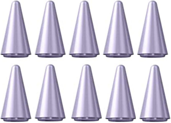 TaIYanG 10 Pack Stylus Replacement Tips for Apple Pencil, Light Purple (Universal with White/Black/Pink Tips)