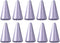 TaIYanG 10 Pack Stylus Replacement Tips for Apple Pencil, Light Purple (Universal with White/Black/Pink Tips)