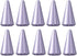 TaIYanG 10 Pack Stylus Replacement Tips for Apple Pencil, Light Purple (Universal with White/Black/Pink Tips)