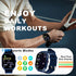 Fitness Tracker Smart Watch with 2.01" Screen, Heart Rate/Sleep Monitor, Waterproof for Android iPhone (Blue)