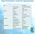 Cellular Antenna 4G LTE Antenna, 3G and GSM 700-2700 MHz Slim Patch Antenna with Adhesive Mount