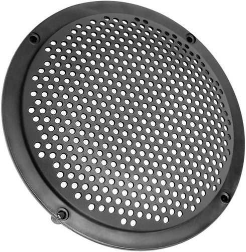 Unifizz 4pcs 6'' Plastic Audio Speaker Cover Mesh Subwoofer Grill Horn Guard Decorative Circle Grille Protector for