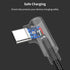 3 Pack 1ft Right Angle USB C Cable - Fast Charging 90 Degree USB A to Type C, Compatible with Samsung Galaxy & Google