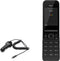 BoxWave Car Charger for Nokia 2720 Flip - Extra USB Port with Integrated Cable, Black