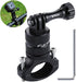 PULUZ Bike Camera Handlebar Mount for GoPro Hero 12/11/10/9/8/7/6, 360 Degree Rotation Aluminum Bicycle Bracket for DJI