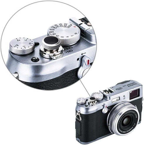 JJC Camera Soft Release Button, Shutter Button for Fuji Fujifilm X-T5, X-T4, X-T3, X-T2, X-T30, X-T30 II, X-T20,