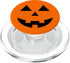 Spooky Jack-O-Lantern Halloween Pumpkin PopSockets PopGrip - Swappable Grip for Phones & Tablets