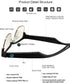 Generic Smart Glasses Bluetooth Audio Glasses for Men Women with Built-in Mic, Speakers, Blue Light Filter, Open Ear