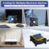 SOTOP 120mm 5V 120mm 25mm, WHTech USB Fan with Temperature Controller & LED Voltage Display Speed Controller, DC x