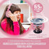 Kids Bluetooth 5.3 Headphones, Wireless 60H Play Time, Volume Limited 85/110dB, Over Ear Foldable Headset with Mic
