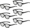 Cocar Real 3D Glasses, 6-Pack Circular Polarized Passive 3D Glasses for Real Cinema,