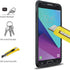 Samsung Galaxy J7 Prime/J7 Sky Pro 2 Pack High Clear Tempered Glass Screen Protector for SM-J727A/J727U/J727T/J727V.