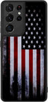 Tnarru Samsung Galaxy S21 Ultra Case - American Flag Pattern, Military-Grade Drop Protection, Anti-Scratch, Shockproof