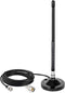 BINGFU Magnetic Base CB Antenna 27MHz with BNC & PL259 Male Connector for