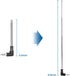 ENUODA 3.5mm FM Radio Antenna 4 Sections Telescoping Antenna 8.2cm/24.5cm,for Mobile Cell Phone,Teenage Engineering OP-1 and Other Electronics Products 3.5mm Port FM Radio Receiver