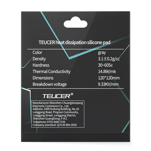 Thermal Pad 14.8 W/mK, 120x120x1.5mm, Non Conductive Heat Resistance High Temperature Resistance, Silicone Thermal Pads for Laptop Heatsink GPU CPU LED Cooler (1.5mm)