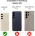 KIHUWEY for Samsung Galaxy S24 Case Wallet with Credit Card Holder, Flip Premium Leather Magnetic Clasp Kickstand Heavy Duty Protective Cover for Samsung Galaxy S24 6.2" (Black)