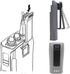 4Pack HLN8255 Belt Clip Compatible for Motorola DP1400, DEP450, PR400, CP200, CP200D, CP200XLS, CP040, CP140, CP150,