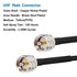 RG8x Jumper Cable 2ft,3 Pack CB Coax Cable PL259 UHF Connector 50 ohm Low Loss for Ham Radio,Antenna Analyzer,Dummy Load,SWR Meter
