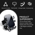 Merdege 4-7 inches Car Phone Holder, Center Console Navigation Holder, Universal Adjustable Swivel Bracket, Compatible