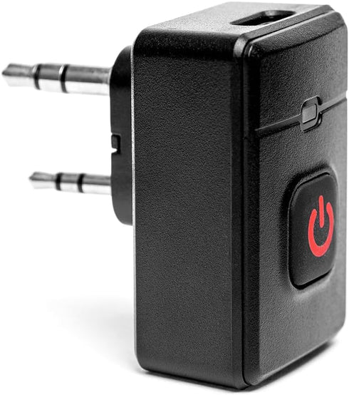 Fumei Walkie Talkie Bluetooth Headset: Wireless Adapter Compatible with Kenwood HYT 2 Pin K-Plug