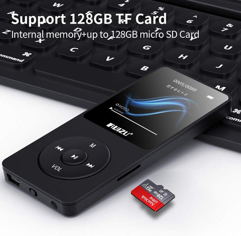 RUIZU 64GB MP3 Player with Bluetooth 5.3, Portable Music Player for Kids Sports Running, FM Radio, 80H Playback