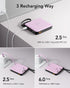 VRURC Portable Charger with Built-in Cable, 10000mAh Power Bank, 22.5W/PD20W Fast Charging USB C Battery Pack with LED