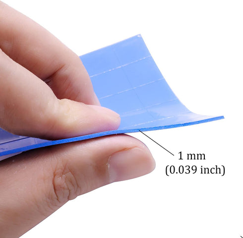 SIXQJZML 30Pcs 15x15x1mm Soft Silicone Thermal Conductive Pads, Heatsink IC Chipset Northbridge for CPU GPU Heatsink