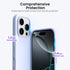 ORNARTO 16 6.3", 3 Compatible with iPhone Pro Case Slim Liquid Silicone Layers Soft Gel Rubber Shockproof Protective