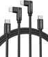 USB C to Lightning Cable for iPhone, 2Pack 6FT Right Angle 90 Degree Charging Cable for iPhone 14/13/12/11/XS/XR