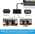 TIMEJONS 3.0 4K@30hz, 2 1080P USB A to HDMI Adapter for Windows HDMI & VGA Splitter Hub for Monitors Large Screen