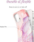 JIAXIUFEN Sparkle Gold Glitter Case for iPhone 12 mini, Marble Slim Shockproof TPU Soft Rubber Silicone Cover, 5.4 inch