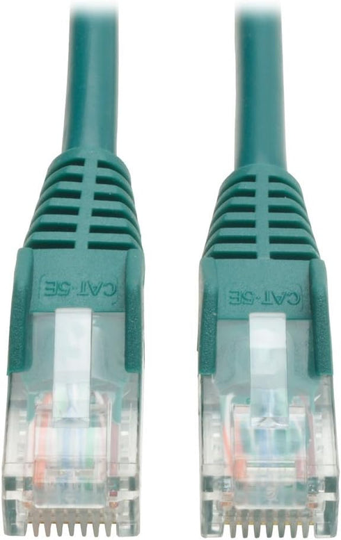 Tripp Lite Cat5e 350MHz Snagless Molded Patch Cable, Green, 5-ft (RJ45 M/M)