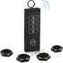 Luubom Key Finder 1 Transmitter 4 Receivers, 80dB+ Wireless Item Locator 164ft Range