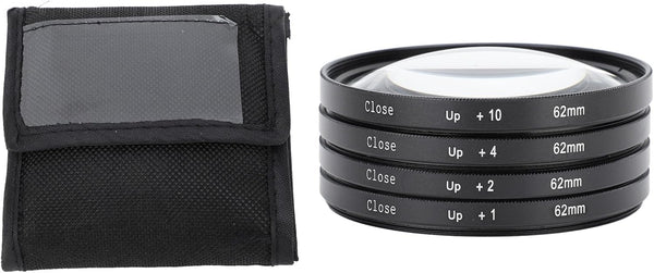 Yunir Close Up Macro Lens Filter Kit with +1, +2, +4, +10 Lenses