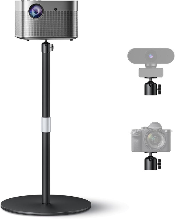 SuppoHold Projector Mount Stand Compatible with Nebula/XGIMI/TMY/HAPPRUN and More, Metal Base and Height
