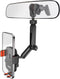 IPOW Rearview Mirror Phone Holder for Car 360Rotatable and Retractable, Auto Clamp Car