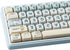 PBT Keycaps 138 Keys MOA Profile Cute Dye-Sublimation Blue-White Puppy Keycaps Set for Cherry Gateron MX Switches